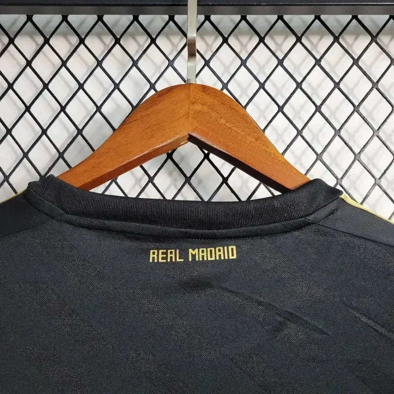 Camisa Real Madrid Away Retrô 2011/12 - Torcedor Masculina Preta Manga Longa - Netmantos