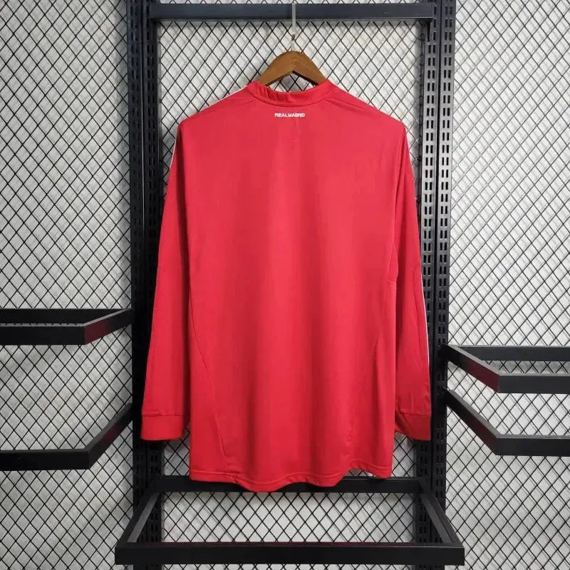 Camisa Real Madrid Away Retrô 2011/12 - Torcedor Masculina Vermelha Manga Longa - Netmantos