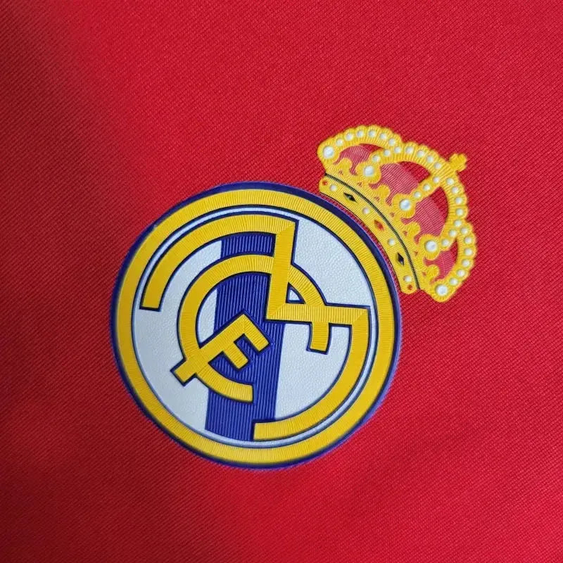 Camisa Real Madrid Away Retrô 2011/12 - Torcedor Masculina Vermelha Manga Longa - Netmantos