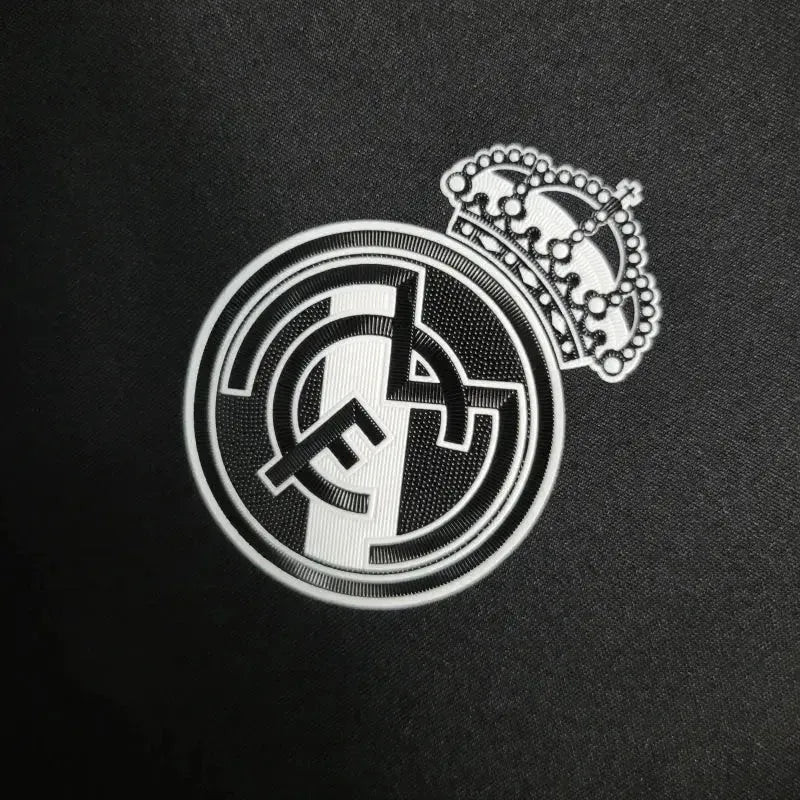 Camisa Real Madrid Away Retrô 2016/17 - Torcedor Masculina Preta e Roxa Manga Longa - Netmantos