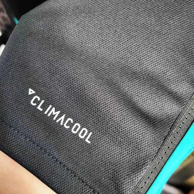 Camisa Real Madrid Away Retrô 2017/18 - Torcedor Masculina Preta e Azul Manga Longa - Netmantos