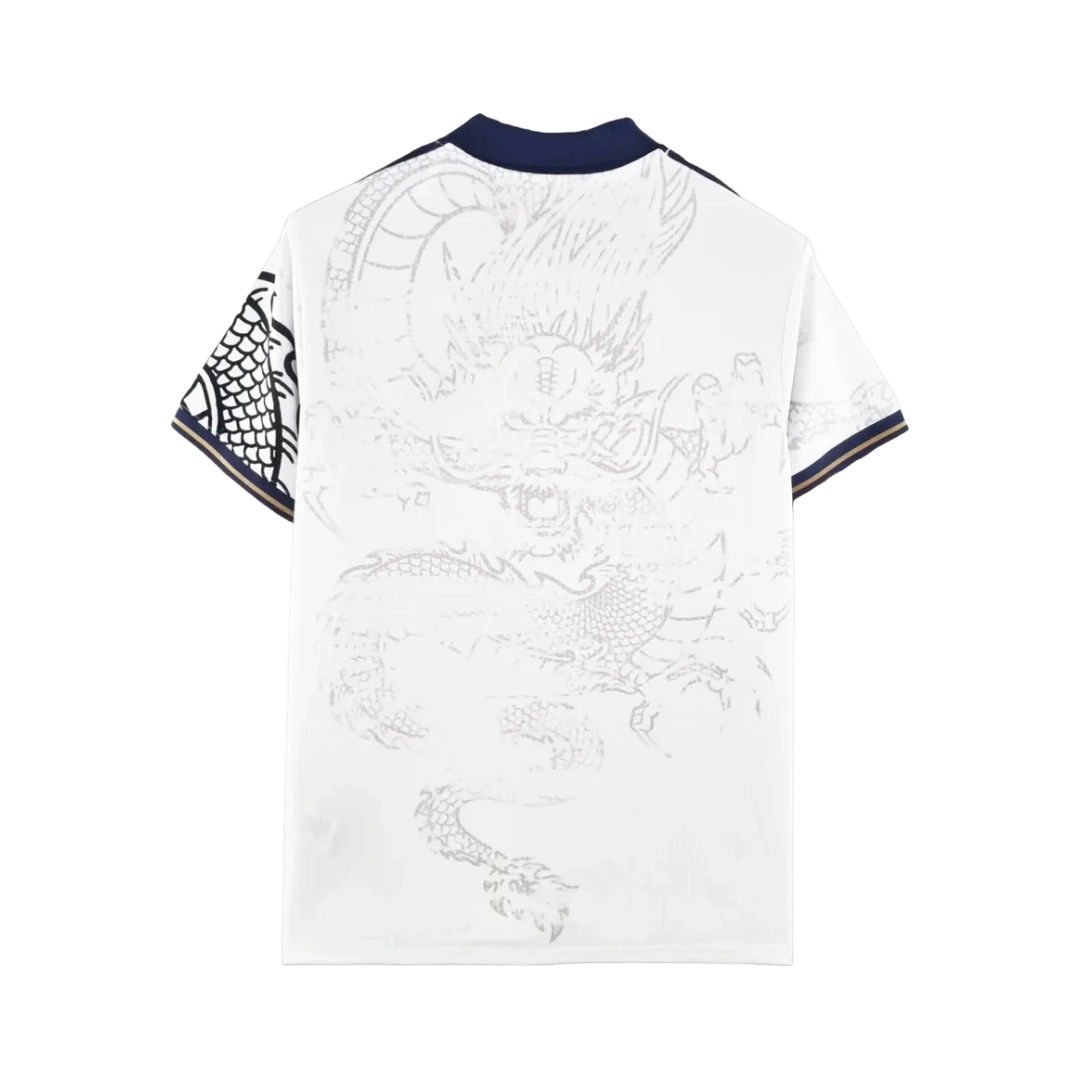 Real Madrid Hello Kitty Chinese Dragon 24/25 Shirt - Men's White Fan Shirt
