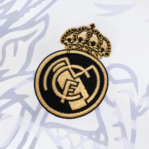 Real Madrid Hello Kitty Chinese Dragon 24/25 Shirt - Men's White Fan Shirt