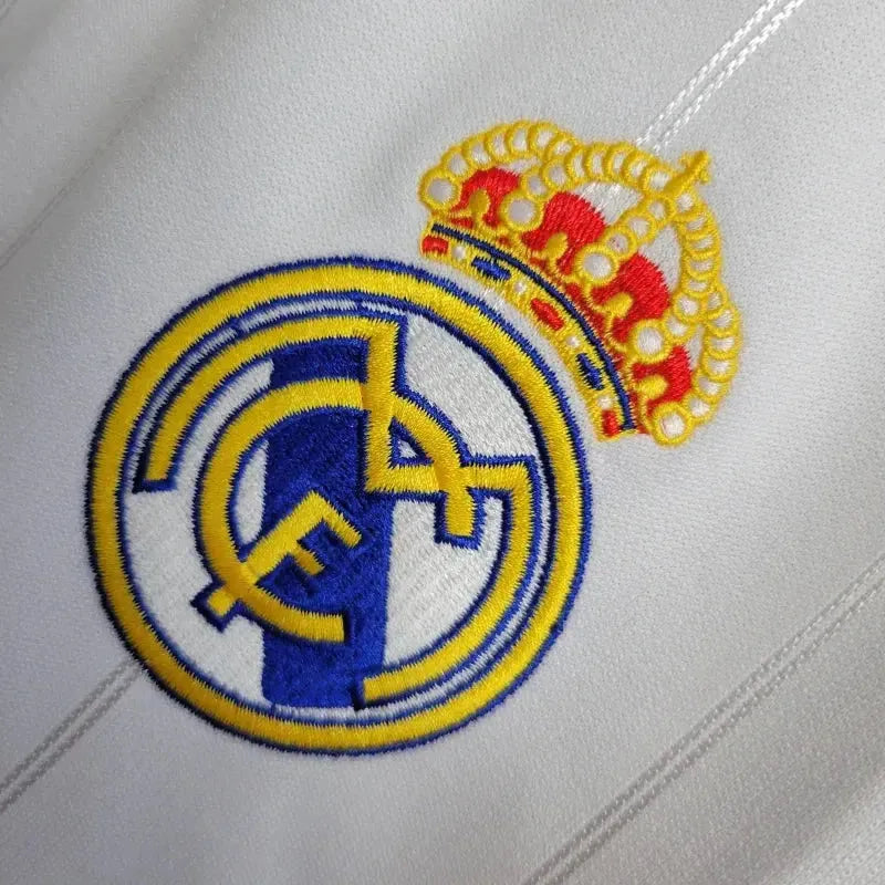 Camisa Real Madrid Home Retrô 2012/13 - Torcedor Masculina Branca Manga Longa - Netmantos