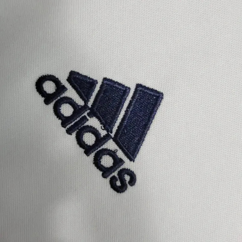 Camisa Real Madrid Main Retrô 2016/17 - Torcedor Masculina Branca Manga Longa - Netmantos