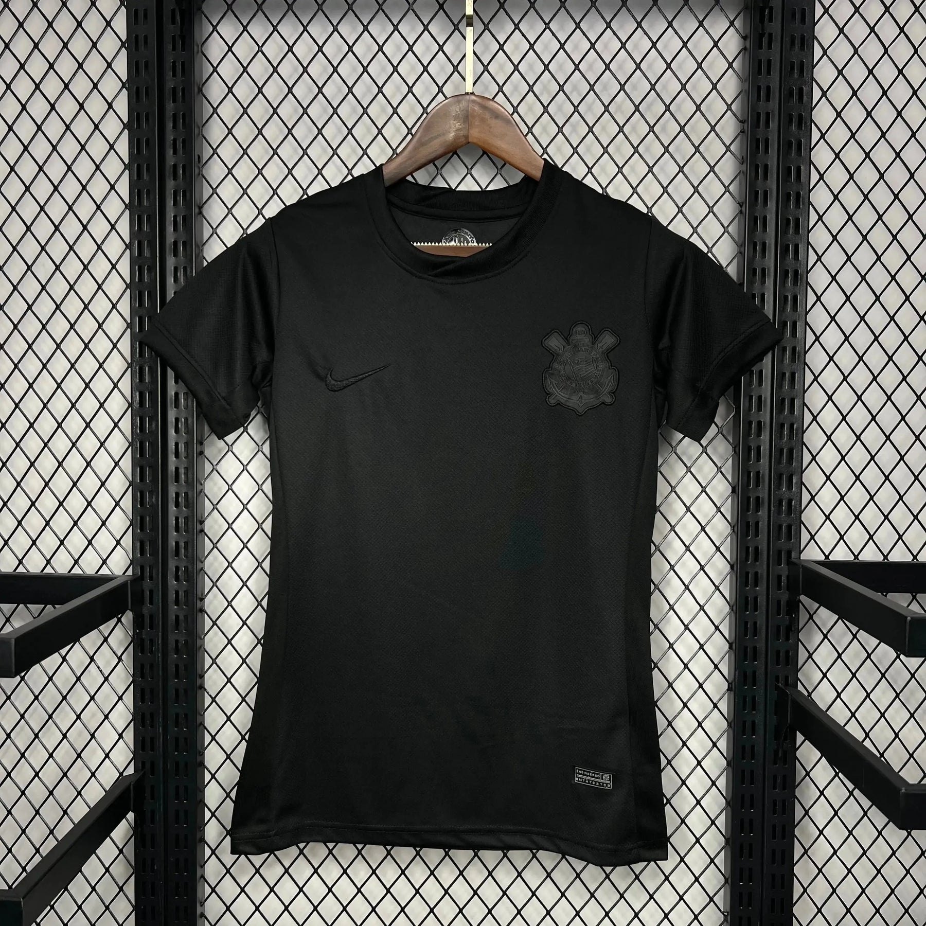 Camisa Timão Away 24/25 - Torcedor Feminina Preta - Netmantos