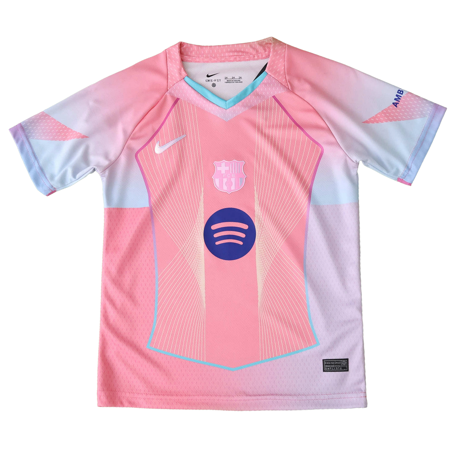 Maglia da tifoso Barcellona edizione speciale 25/26 - Uomo rosa riflettente