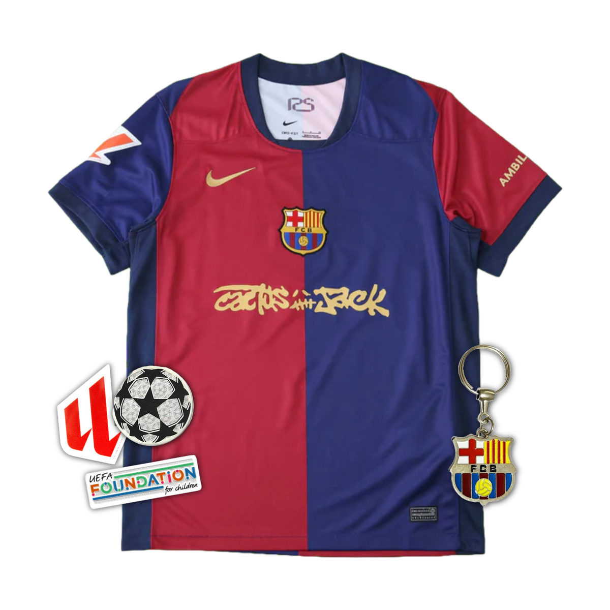 Barcelona TRAVIS SCOTT Home 24/25 Shirt - Men's Fan Shirt