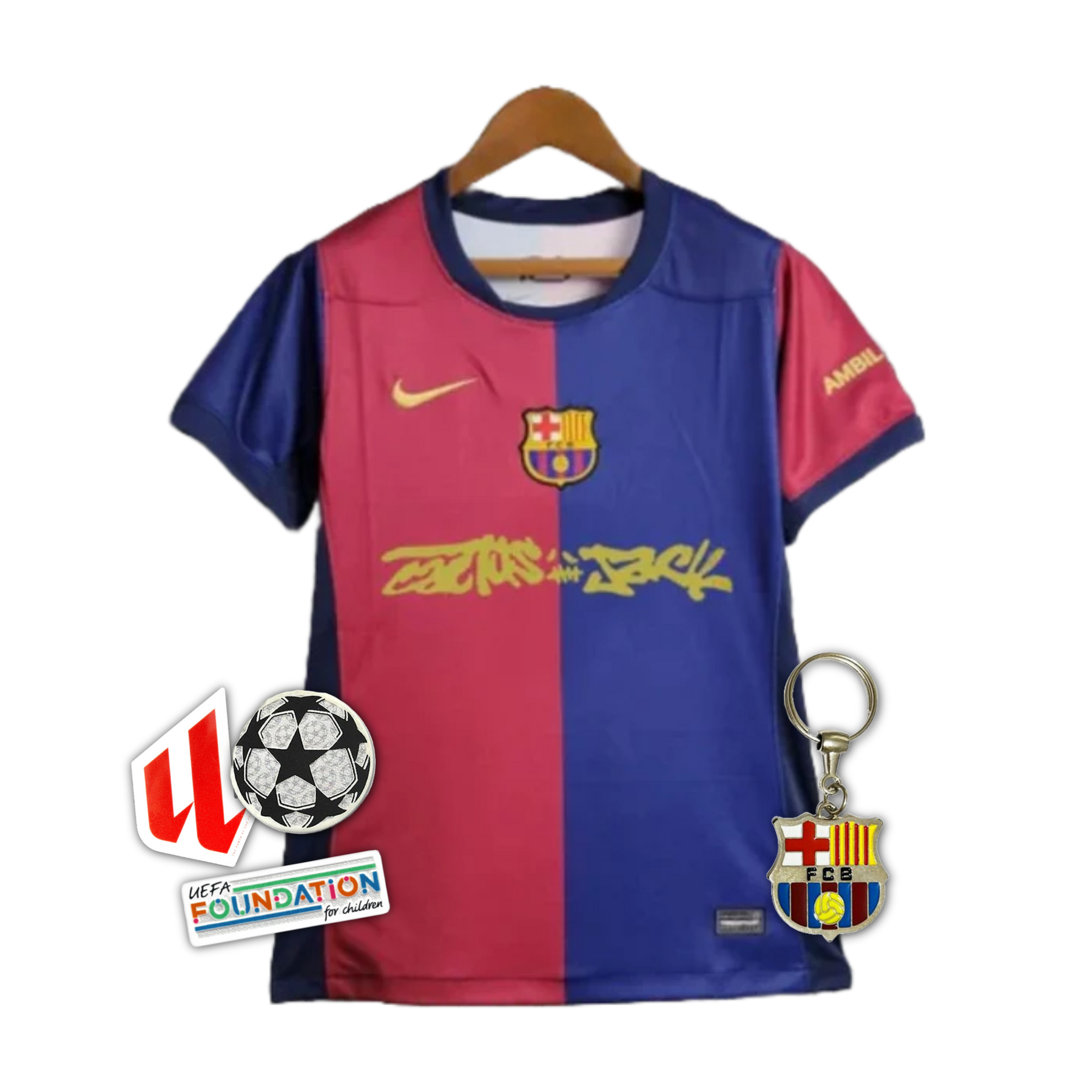 Barcelona TRAVIS SCOTT Home 24/25 Shirt - Women's Fan Shirt