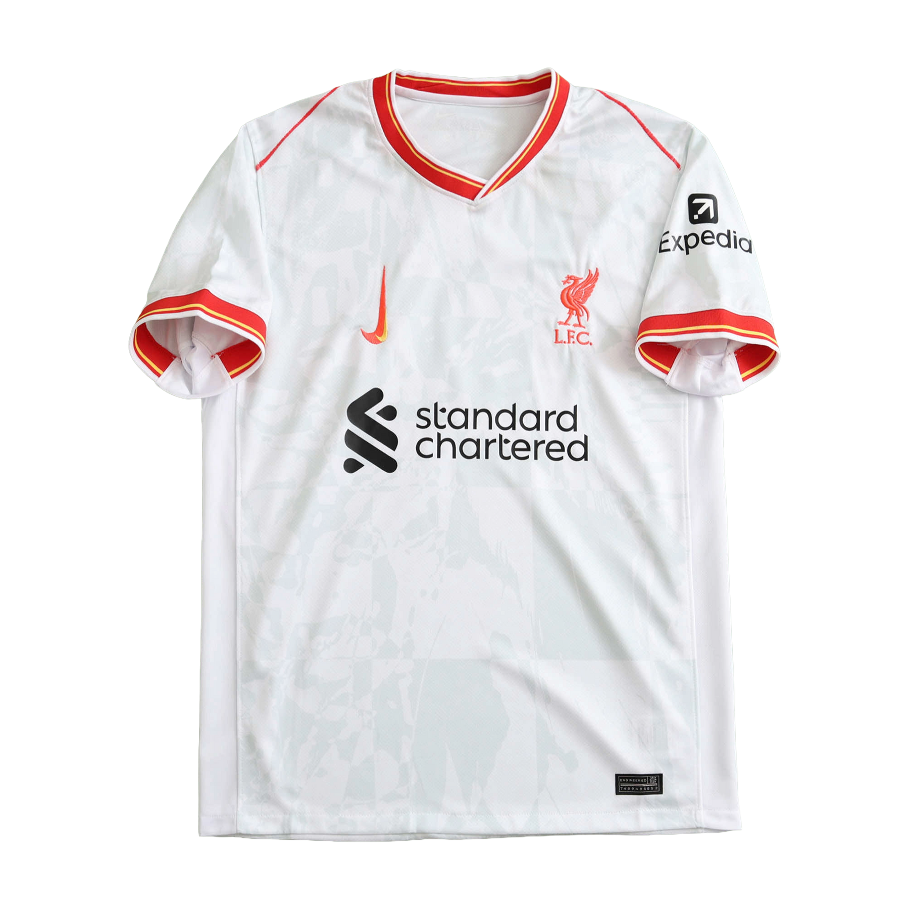 Liverpool Away II Shirt 24/25 - Men's White and Red Fan Shirt