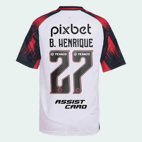 Flamengo Away Shirt 25/26 - Men's Player White + Sponsorships