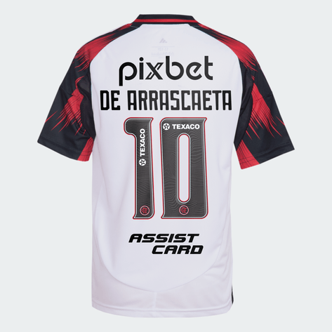 Flamengo Away Shirt 25/26 - Men's Player White + Sponsorships