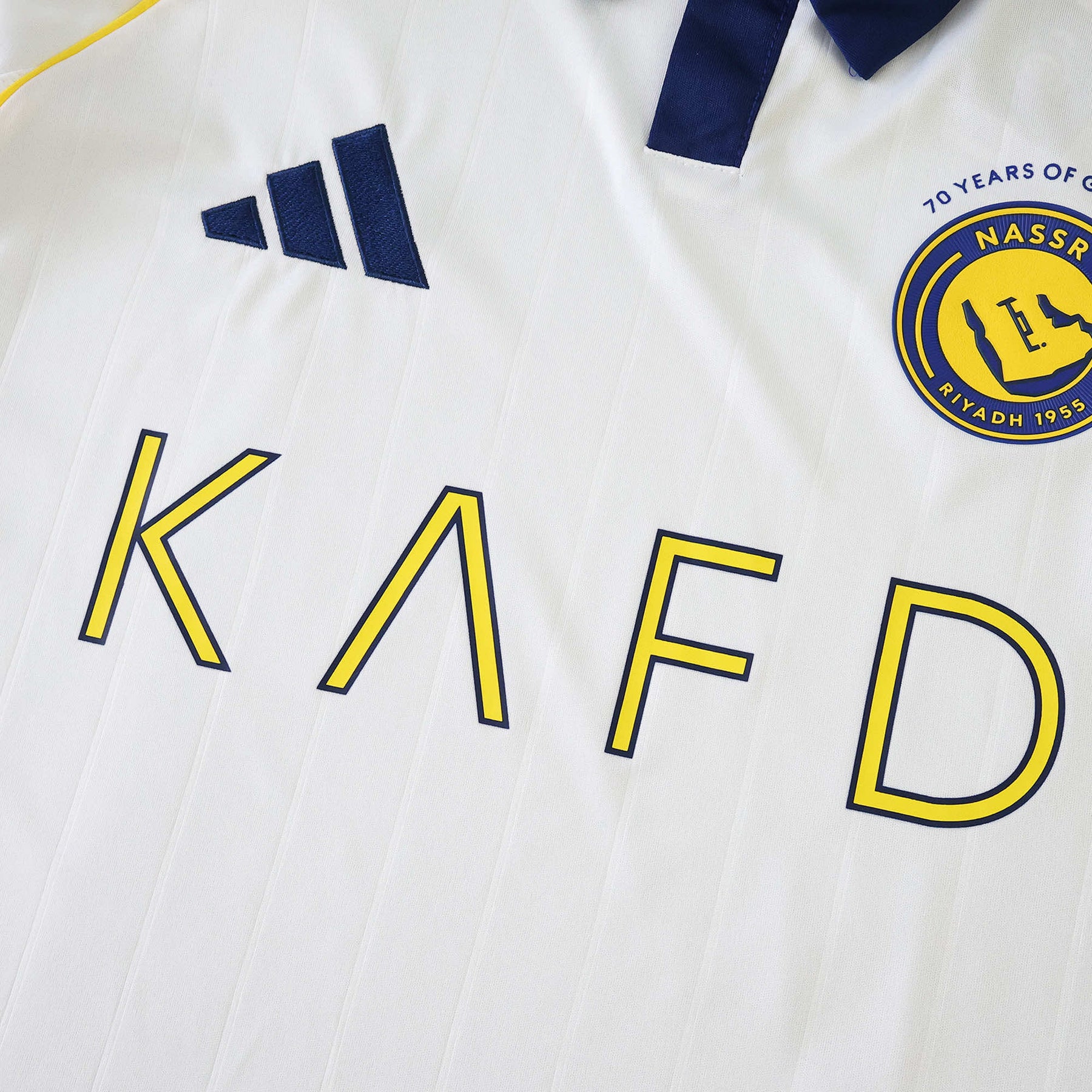 Al-Nassr Third Away Shirt 25/26 - White and Yellow Kids Fan Shirt