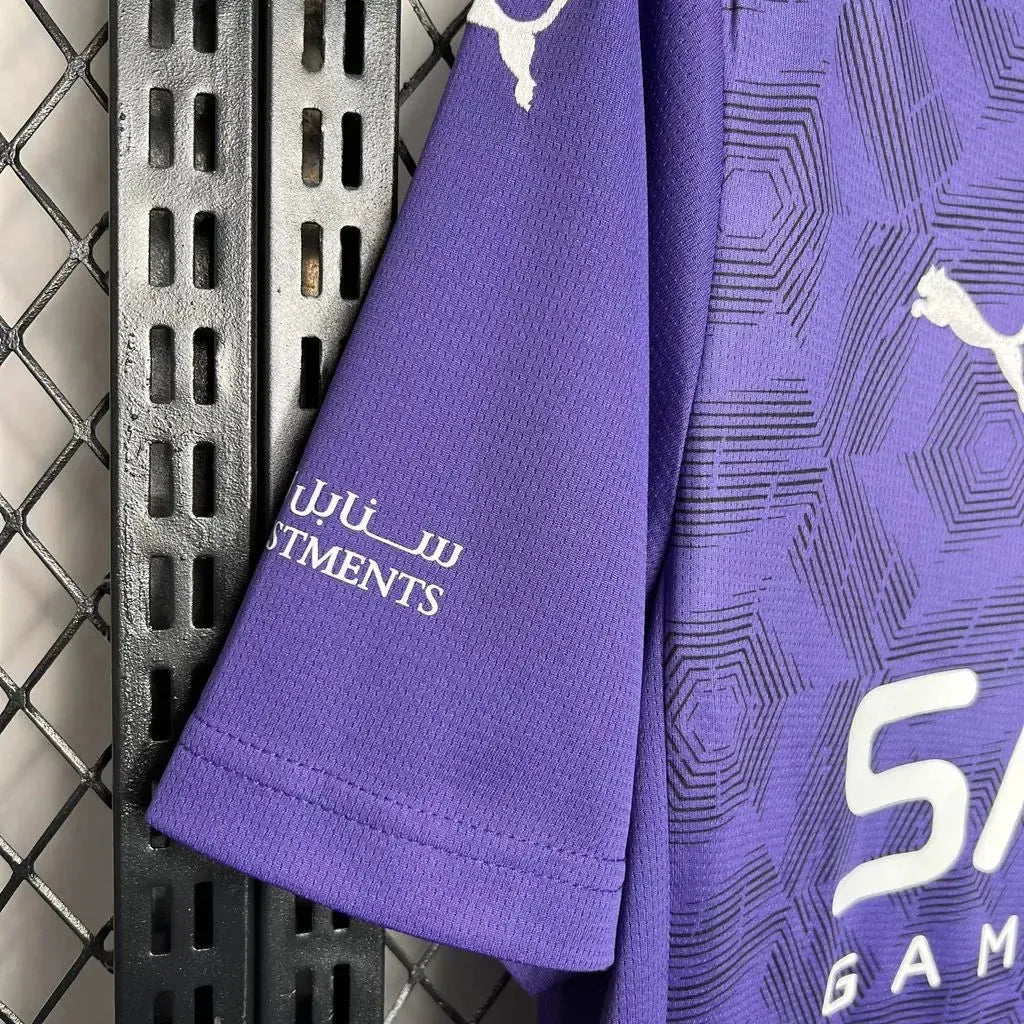Camisa Al-Hilal Third Away 24/25 - Torcedor Masculina Roxa + Neymar 10 - Netmantos