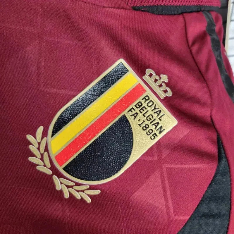Camisa Bélgica Home 24/25 - Jogador Masculina Vermelha - Netmantos
