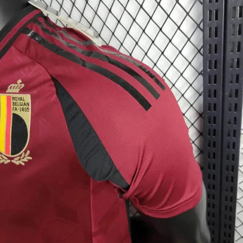 Camisa Bélgica Home 24/25 - Jogador Masculina Vermelha - Netmantos