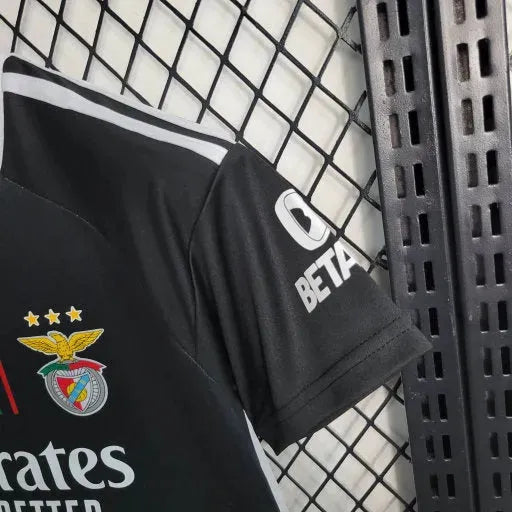 Camisa Benfica Away 23/24 - Torcedor Infantil Preta - Netmantos