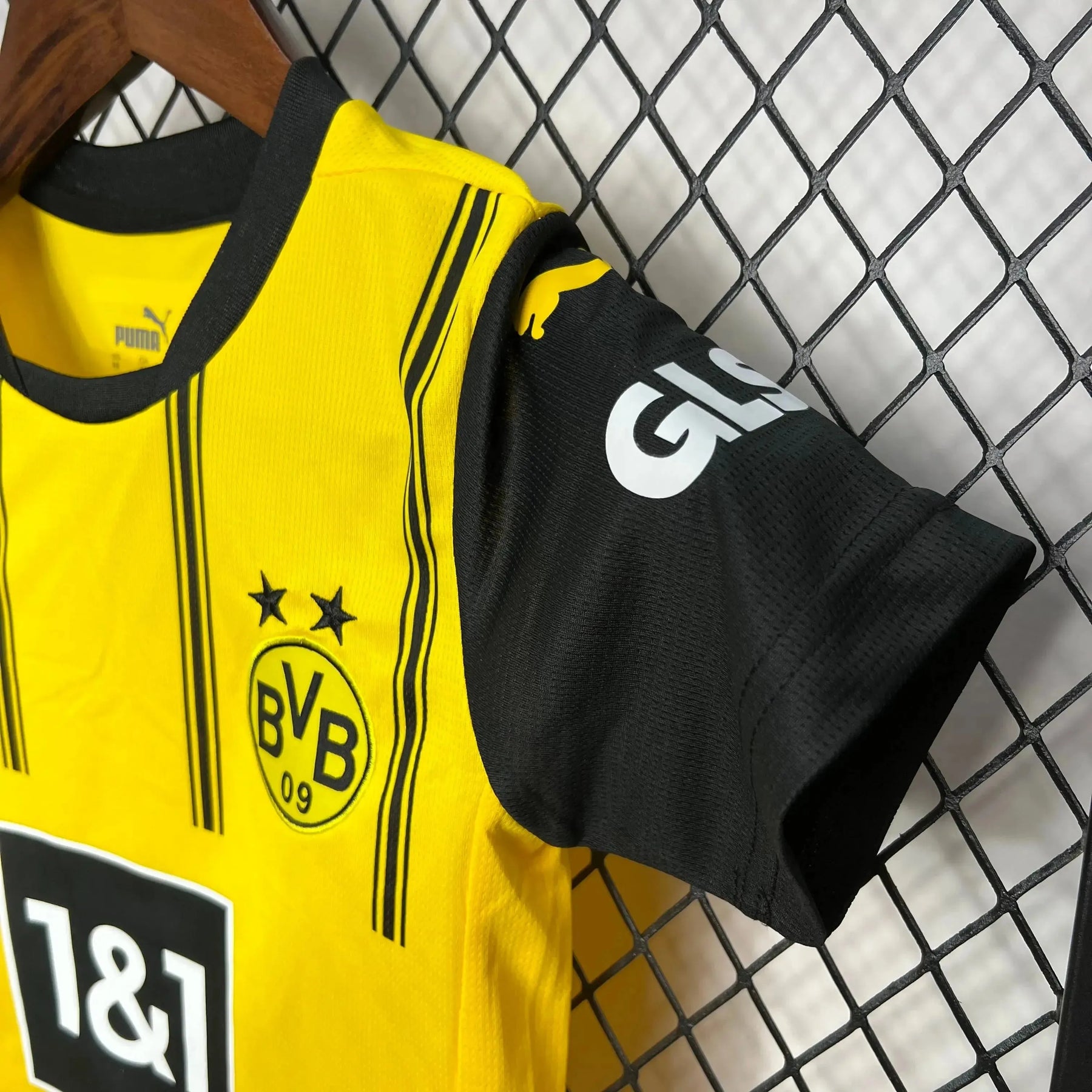 Camisa Borussia Dortmund Home 24/25- Torcedor Infantil Preta e Amarela - Netmantos