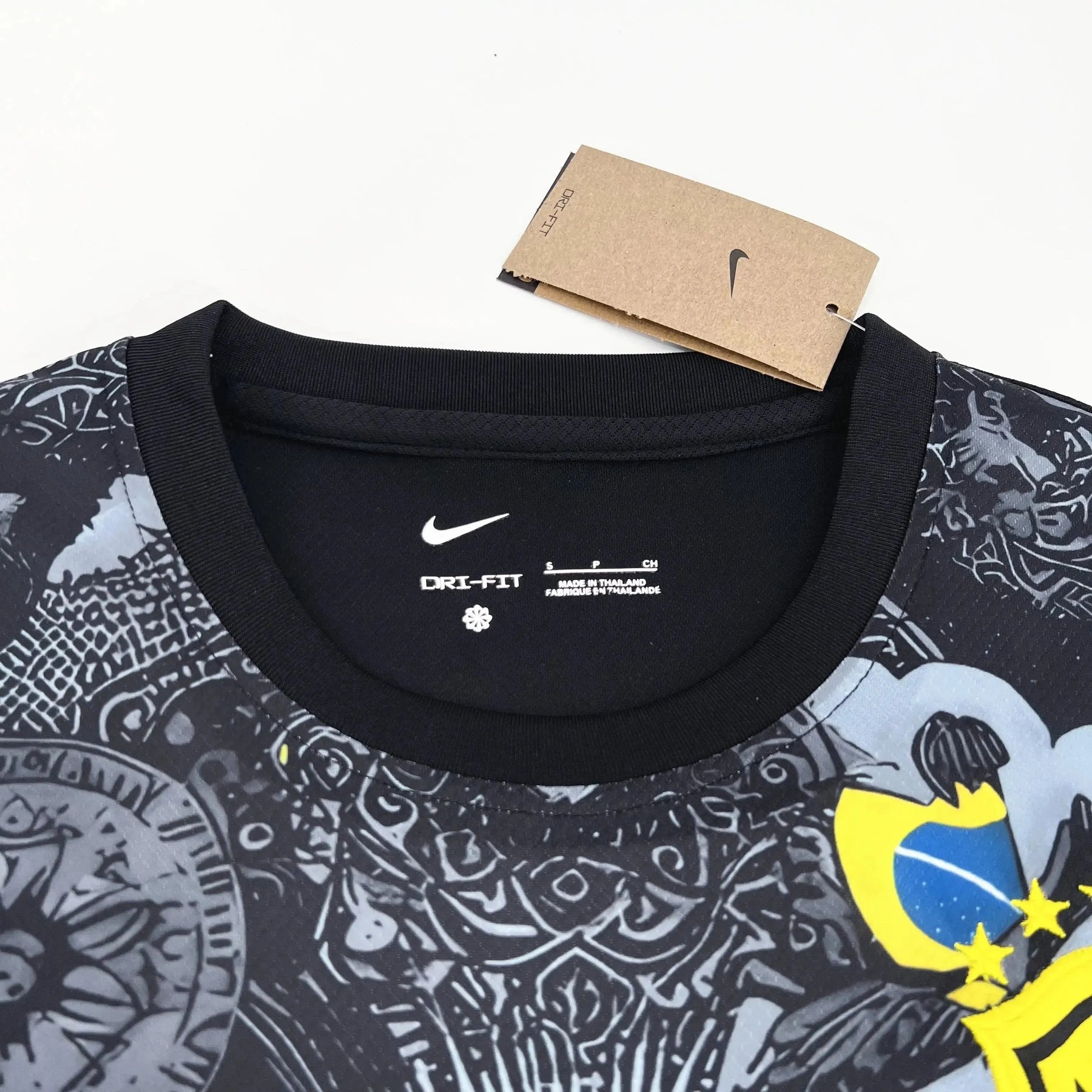 Camisa Brasil Edição Especial Cristo Redentor - Torcedor Masculina Preta - Netmantos