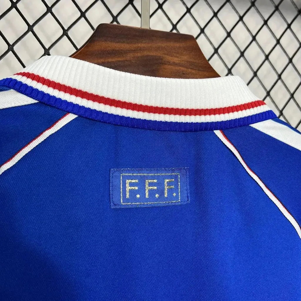 Camisa França Retrô Home 1998 - Torcedor Masculina Azul - Netmantos