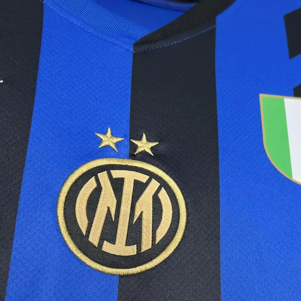 Camisa Inter de Milão Home 24/25 - Torcedor Masculina Preta e Azul - Netmantos