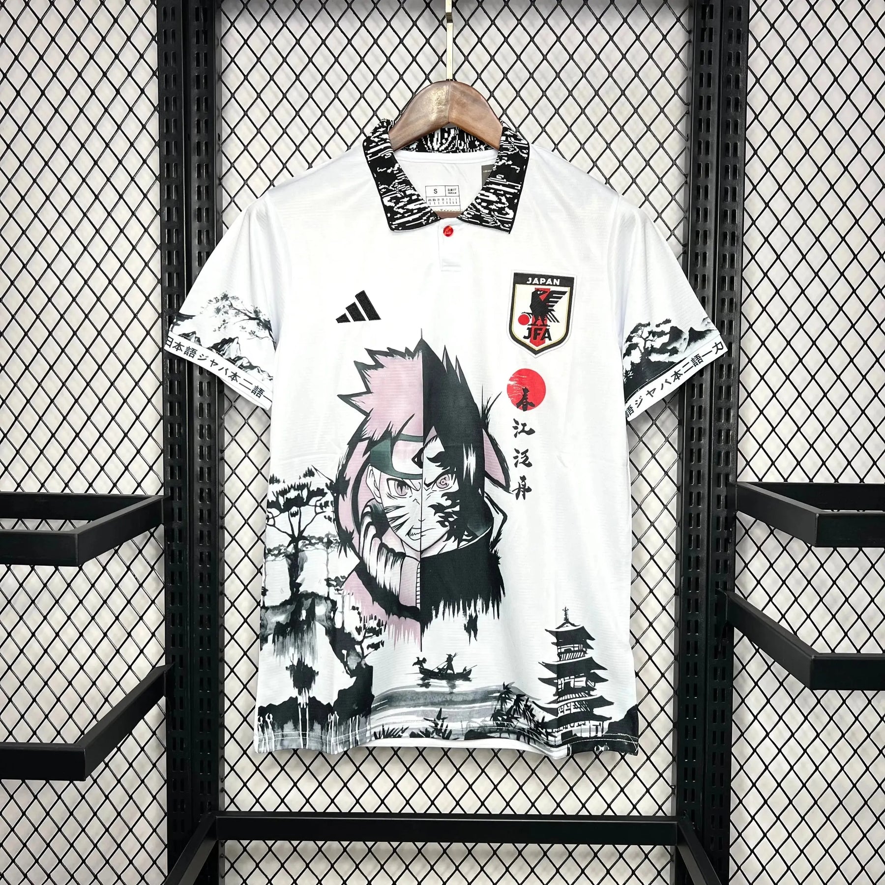 Camisa Japão Edição Uzumaki Naruto & Uchiha Sasuke 24/25 - Torcedor Masculina Branca - Netmantos