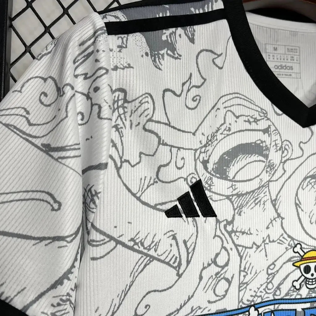 Camisa Japão ONE PIECE 24/25 - Torcedor Masculina Branca - Netmantos