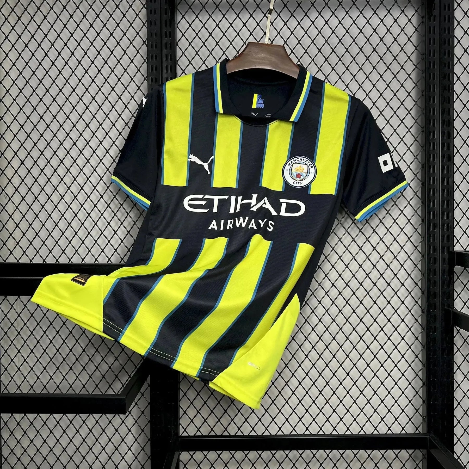 Camisa Manchester City Away 24/25 - Torcedor Masculina Preta e Verde - Netmantos