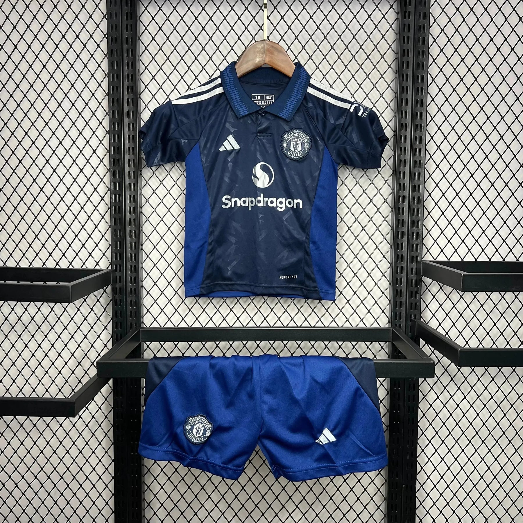 Camisa Manchester United Away 24/25 - Torcedor Infantil Azul - Netmantos
