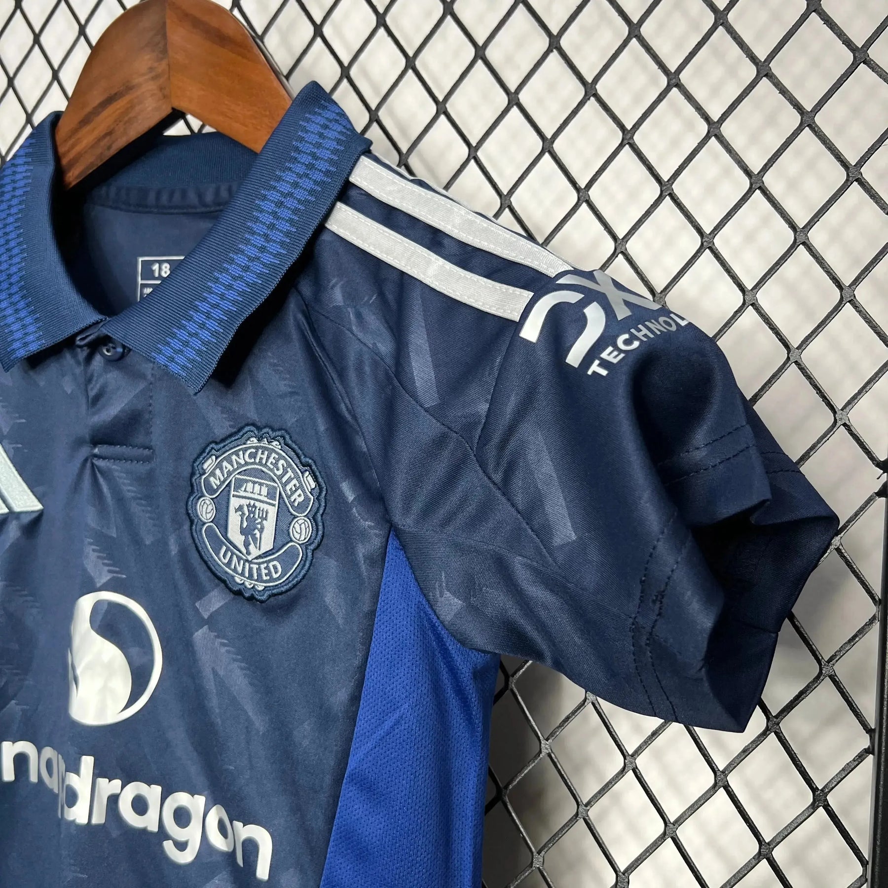 Camisa Manchester United Away 24/25 - Torcedor Infantil Azul - Netmantos