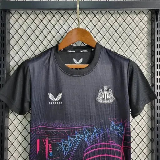 Camisa Newcastle Edição Especial 23/24 - Torcedor Infantil Preta - Netmantos