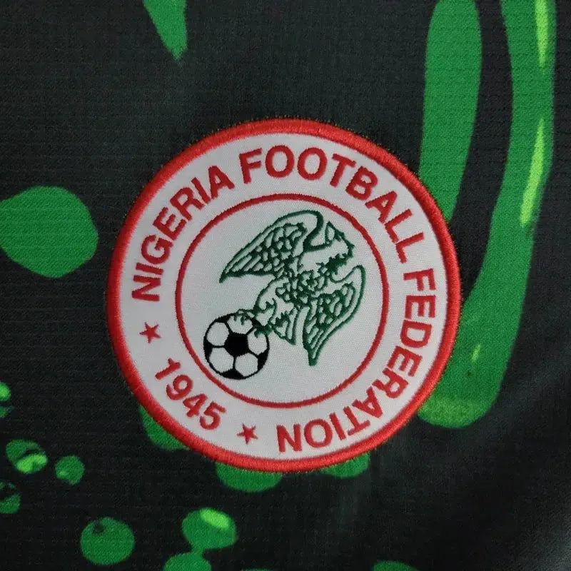 Camisa Nigéria 24/25 - Torcedor Masculina Preta e Verde - Netmantos