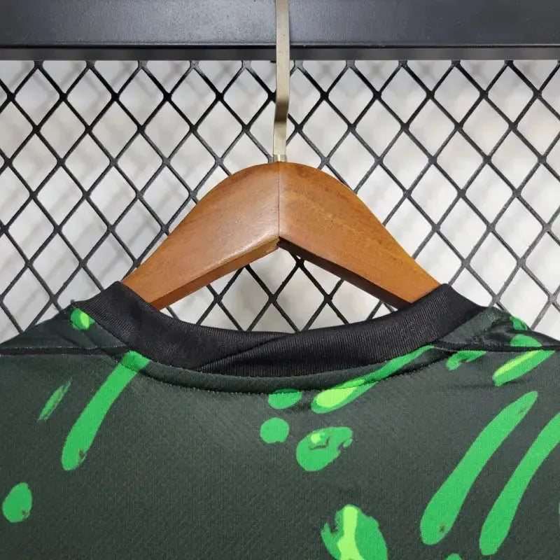 Camisa Nigéria 24/25 - Torcedor Masculina Preta e Verde - Netmantos