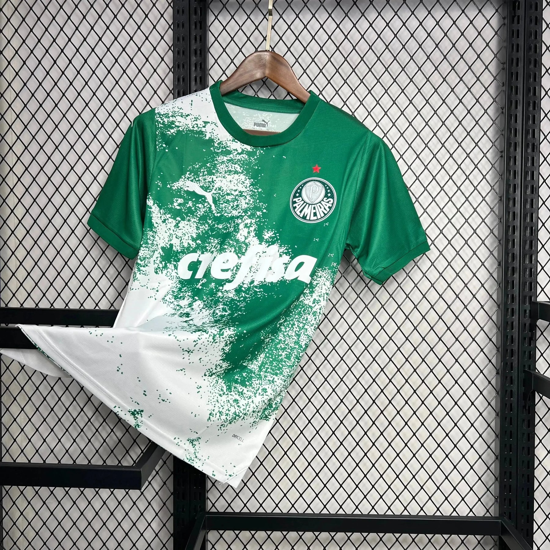 Camisa Palmeiras Edição Meio Ambiente 24/25 - Torcedor Masculina Manhcada Branca - Netmantos