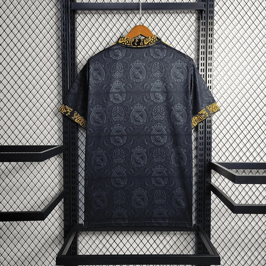 Camisa Real Madrid Concept 23/24 - Torcedor Masculina Preta - Netmantos