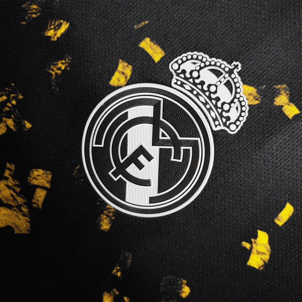 Camisa Real Madrid Edição Especial 20/21 - Torcedor Masculina Preta e Amarela - Netmantos