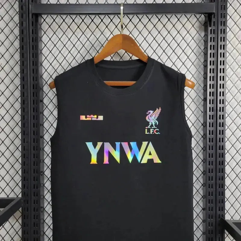 Camisa Regata Liverpool YNWA 24/25 - Torcedor Masculina Refletiva Preta - Netmantos