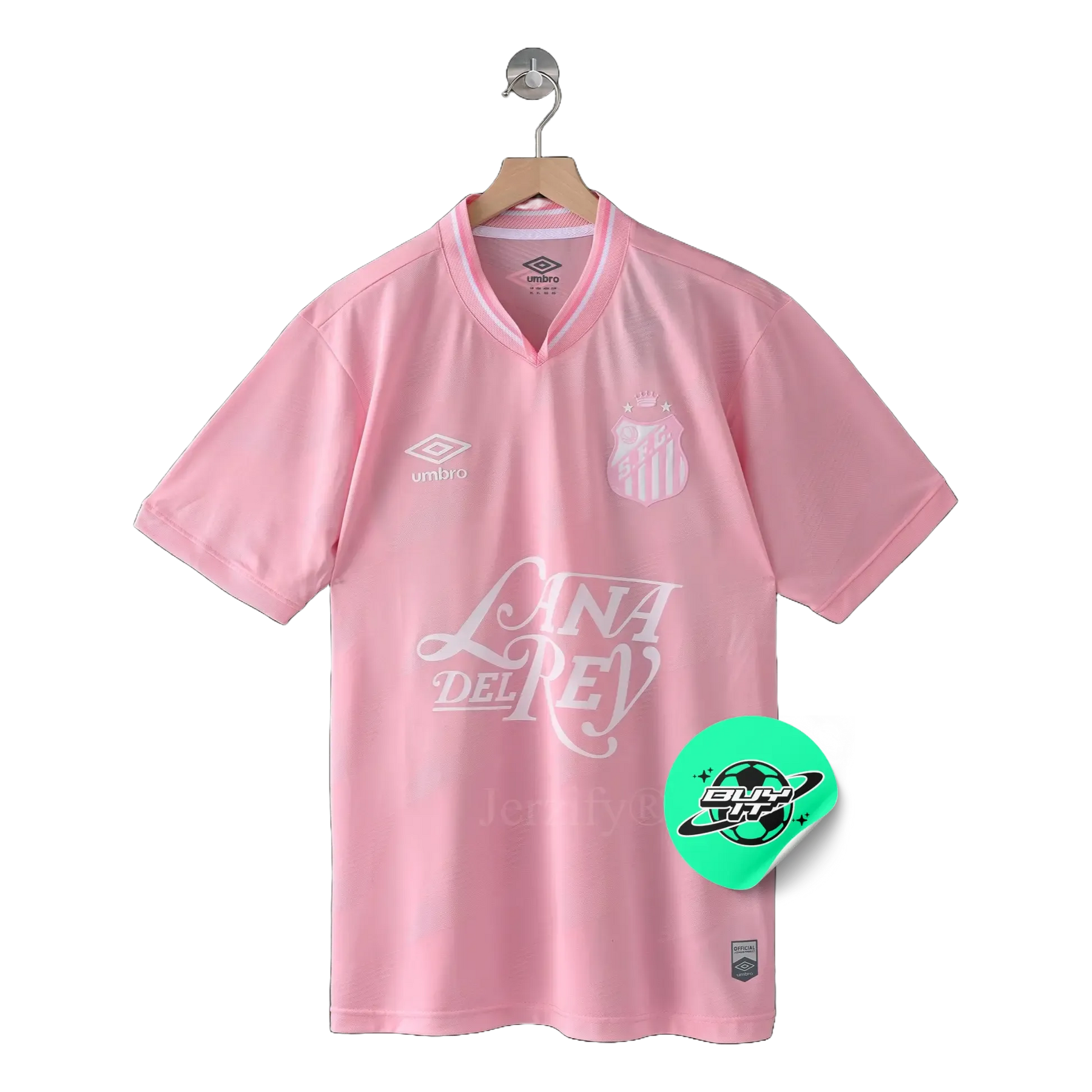 Camisa Santista X Lana Del Rey - Torcedor Unissex Rosa - Netmantos