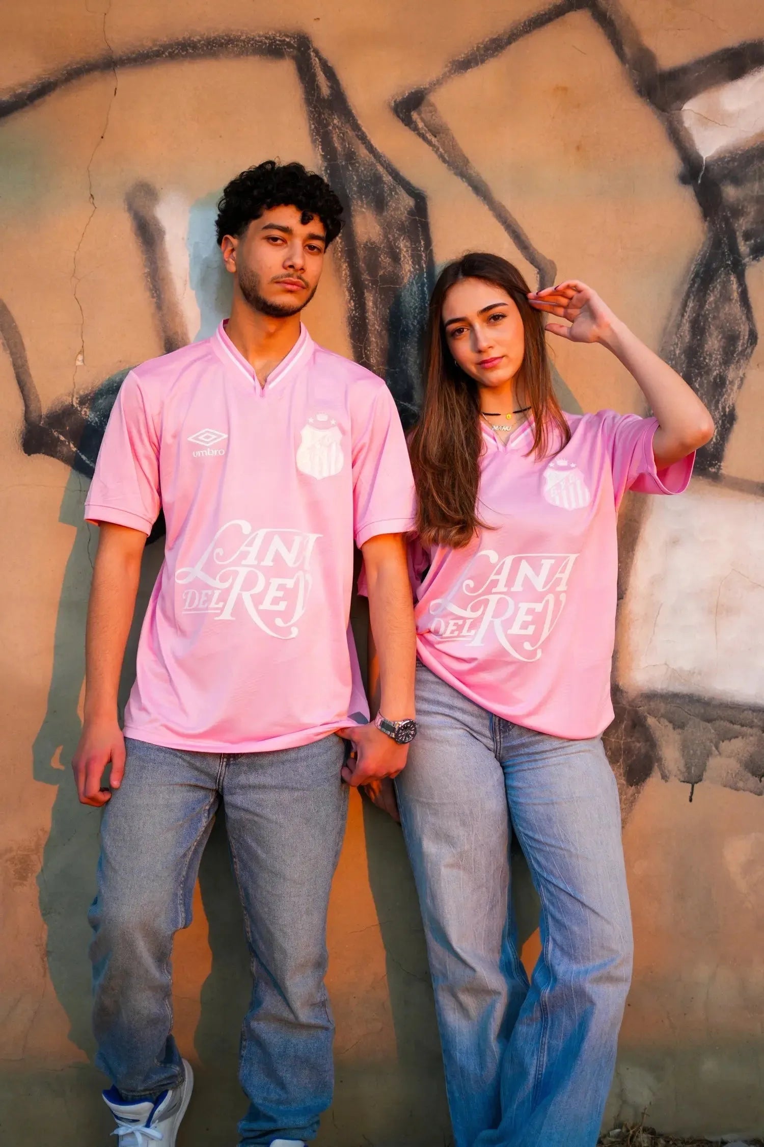 Camisa Santista X Lana Del Rey - Torcedor Unissex Rosa - Netmantos