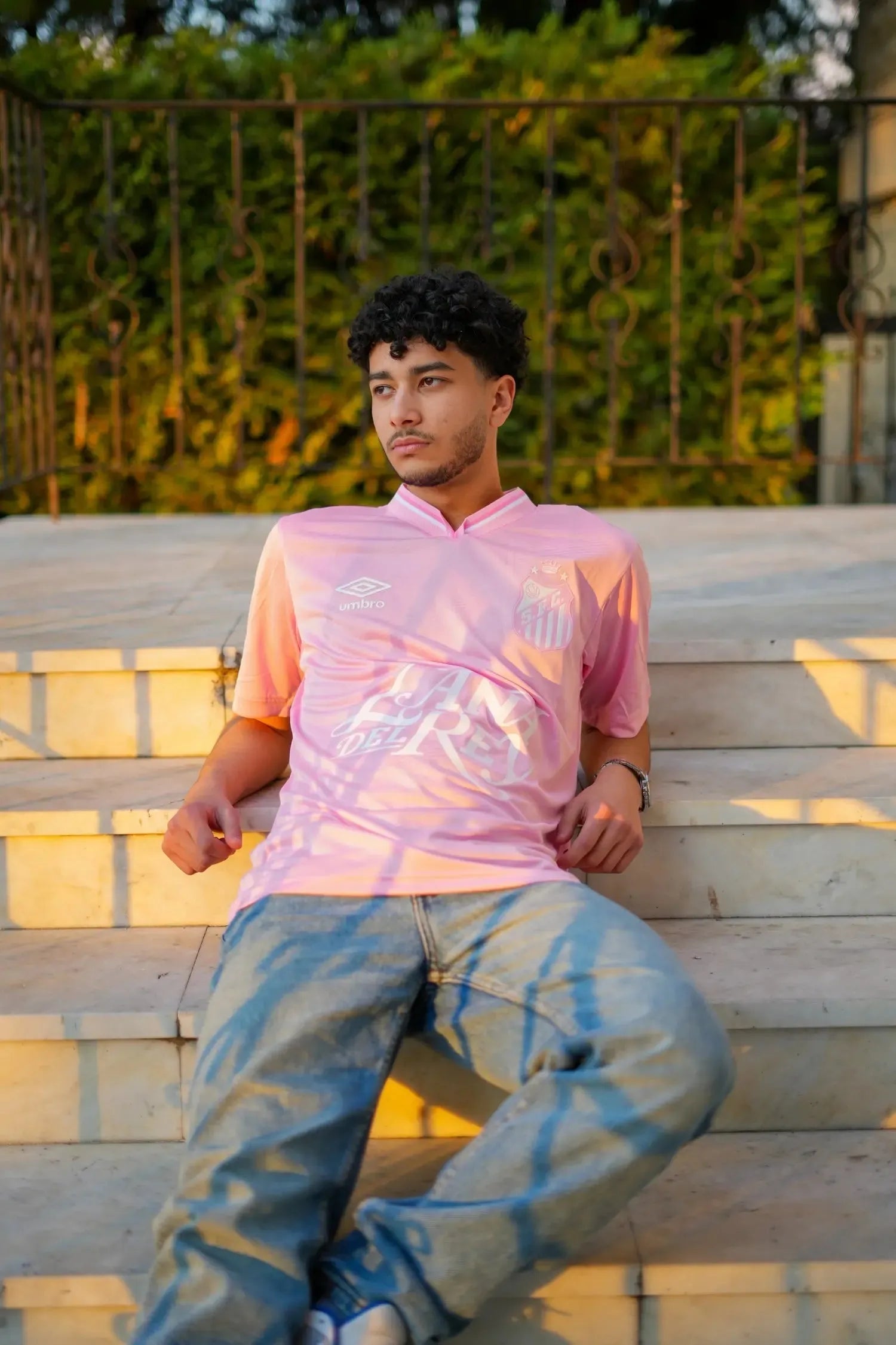 Camisa Santista X Lana Del Rey - Torcedor Unissex Rosa - Netmantos