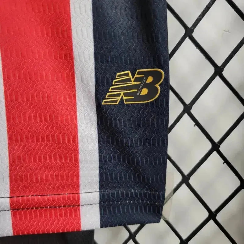 Camisa São Paulo Away 24/25 - Torcedor Infantil Vermelha e Preta New Balance - Netmantos