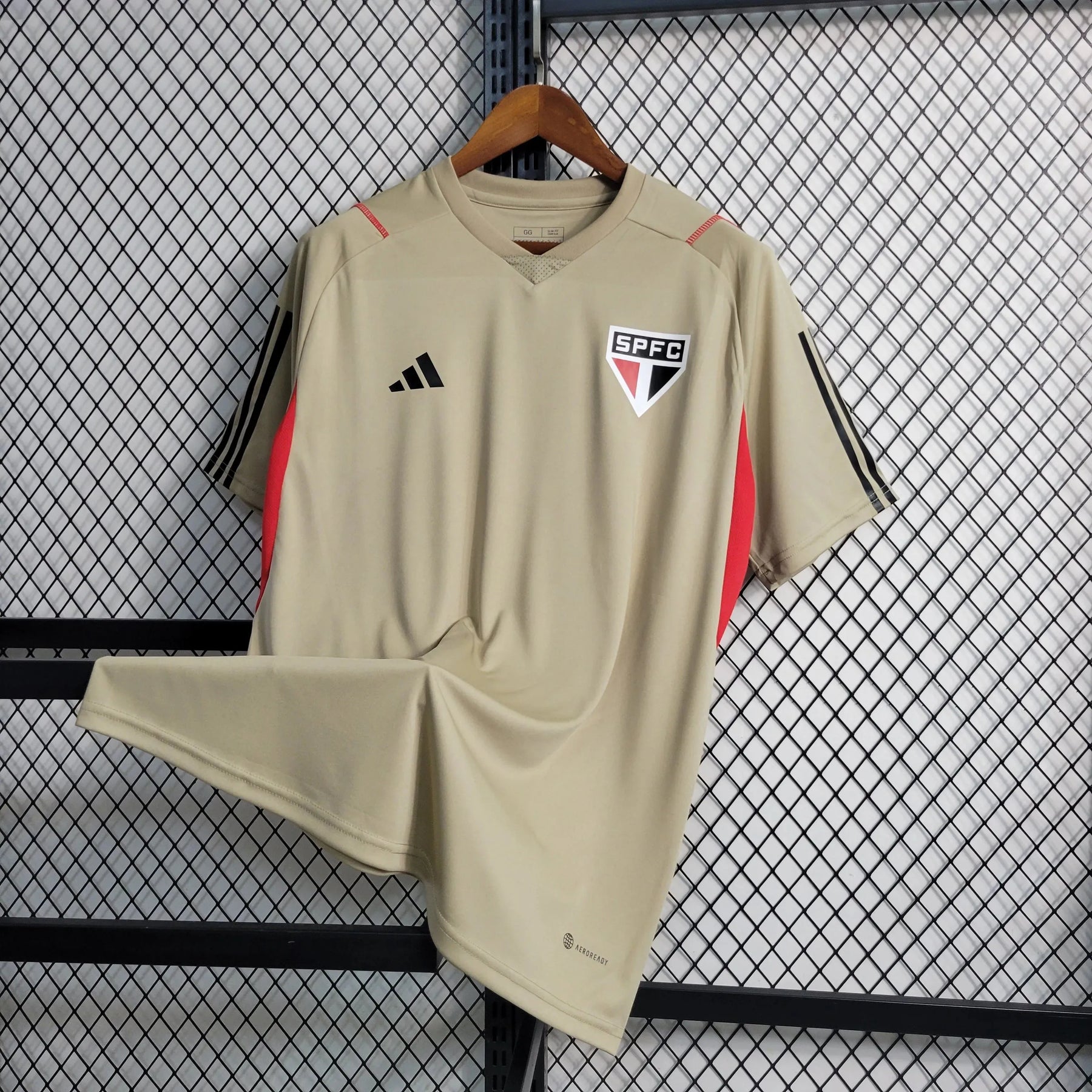 Camisa São Paulo Treino 23/24 - Torcedor Masculina Bege - Netmantos