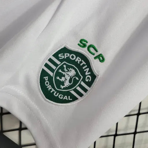 Camisa Sporting Away 23/24 - Torcedor Infantil Branca - Netmantos