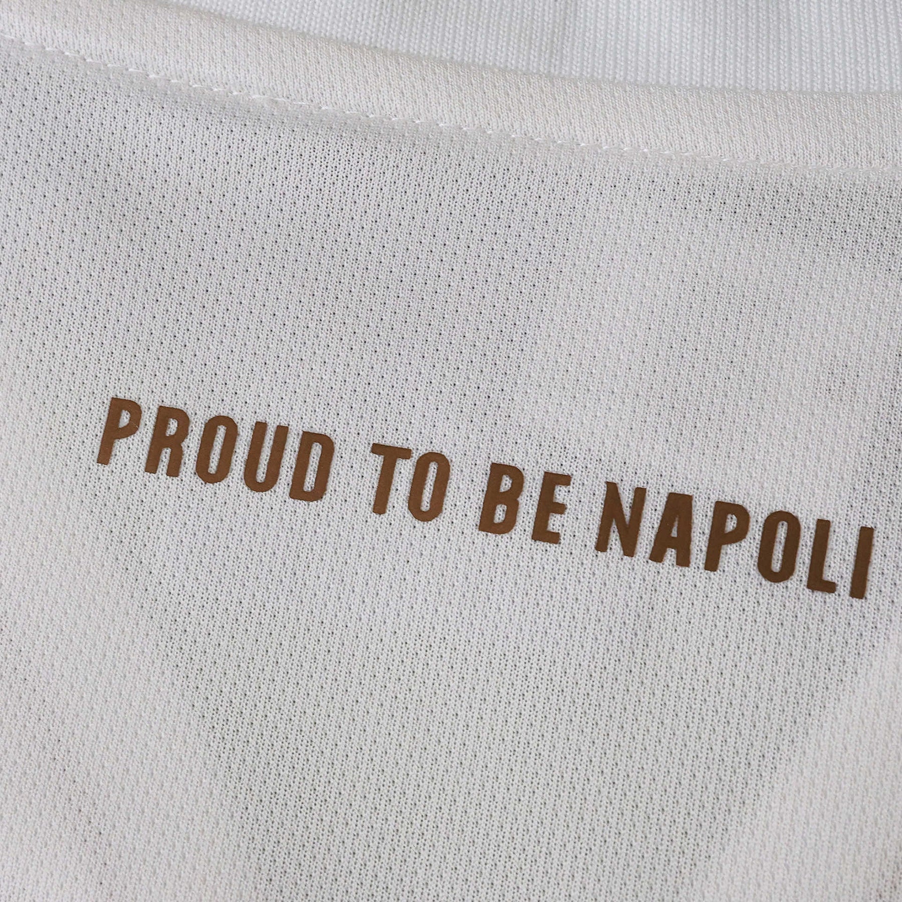 Napoli Away Shirt 25/26 - Men's White Gold Fan Shirt