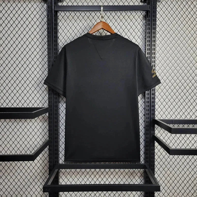 "Camisa Santista Pelé 1000 Gols - Torcedor Masculina Preta - Netmantos"