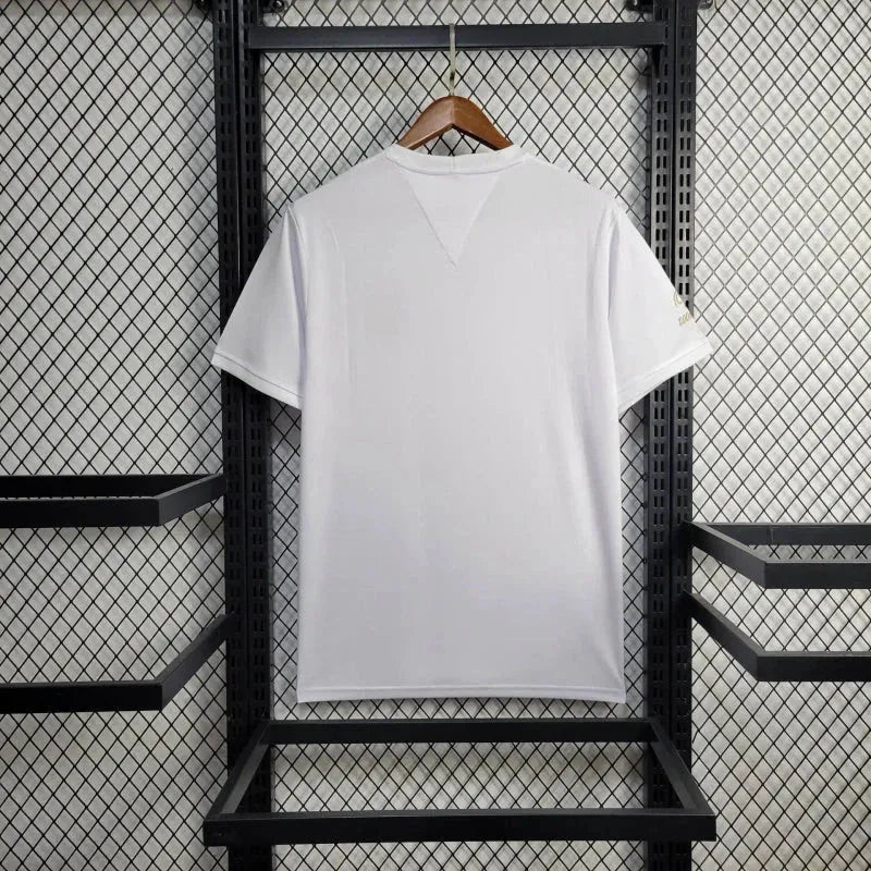 "Camisa Santista Pelé 1000 Gols - Torcedor Masculina Branca - Netmantos"