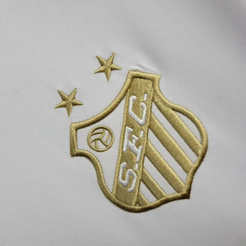 "Camisa Santista Pelé 1000 Gols - Torcedor Masculina Branca - Netmantos"