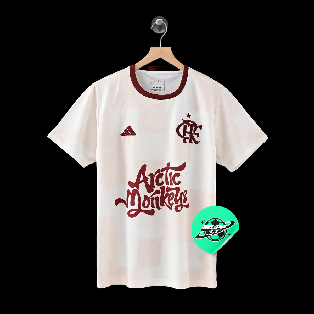"Camisa Flamengo X Artic Monkeys 24/25 - Torcedor Masculina Bege - Netmantos"
