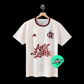 "Camisa Flamengo X Artic Monkeys 24/25 - Torcedor Masculina Bege - Netmantos"