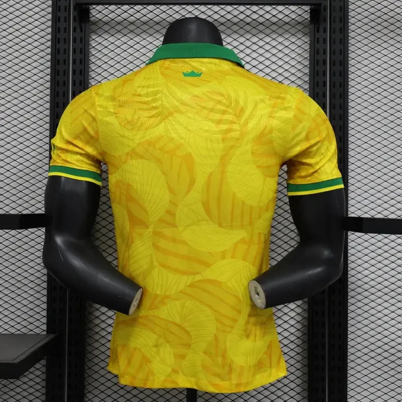 "Camisa Brasil “The Prince” - Jogador Masculina Amarela Comma Football - Netmantos"